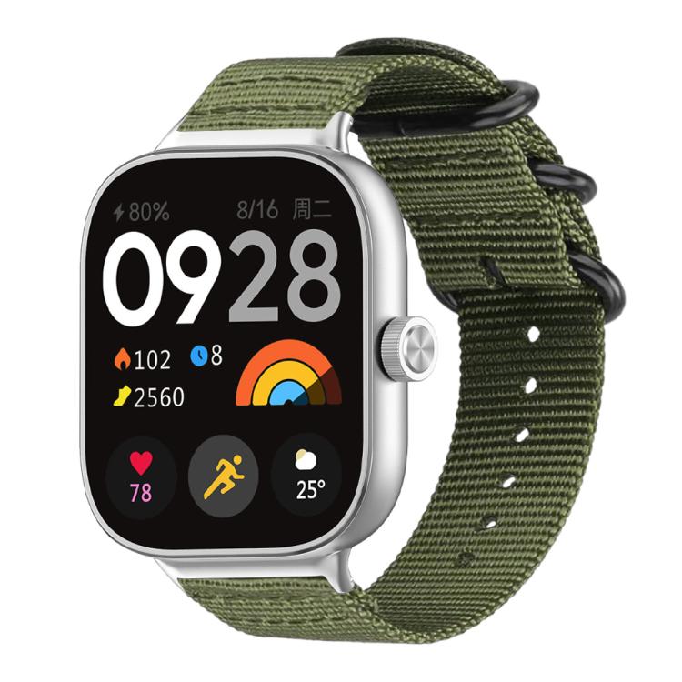 For Xiaomi Band 10 Pro/9 Pro/Redmi Watch 6/5/4 xDfind Ring Buckle Nylon Canvas Watch Band
