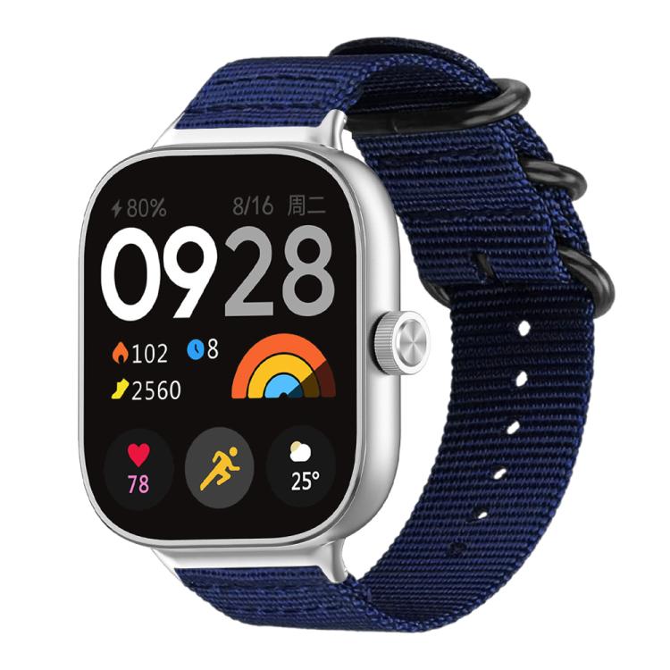 For Xiaomi Band 10 Pro/9 Pro/Redmi Watch 6/5/4 xDfind Ring Buckle Nylon Canvas Watch Band