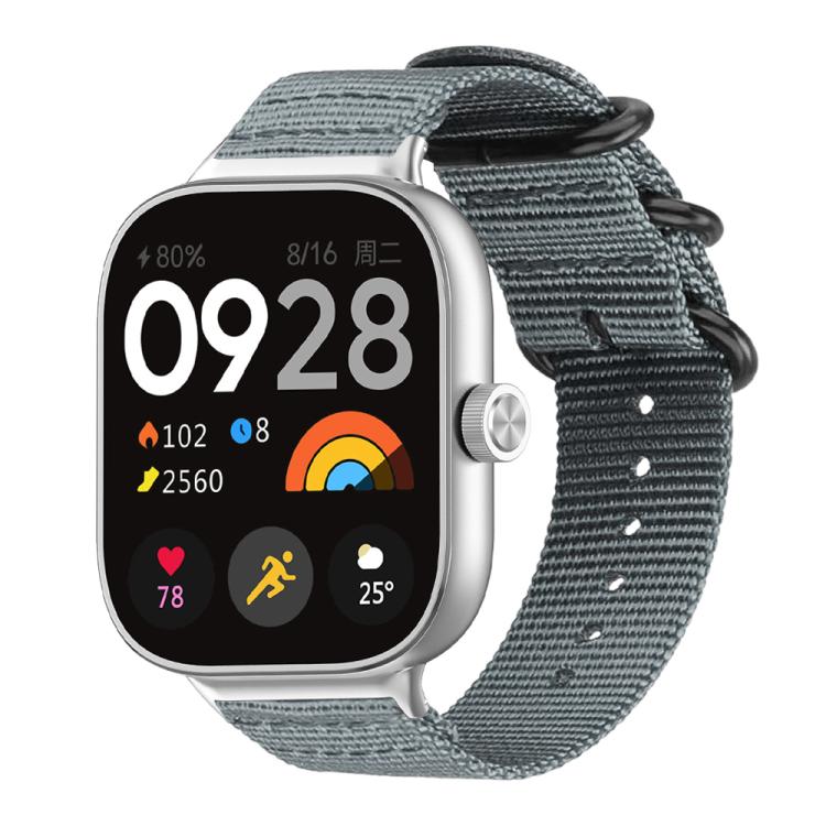 For Xiaomi Band 10 Pro/9 Pro/Redmi Watch 6/5/4 xDfind Ring Buckle Nylon Canvas Watch Band