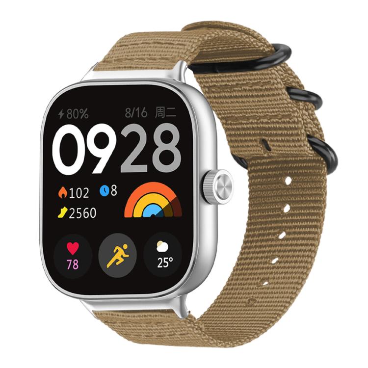 For Xiaomi Band 10 Pro/9 Pro/Redmi Watch 6/5/4 xDfind Ring Buckle Nylon Canvas Watch Band