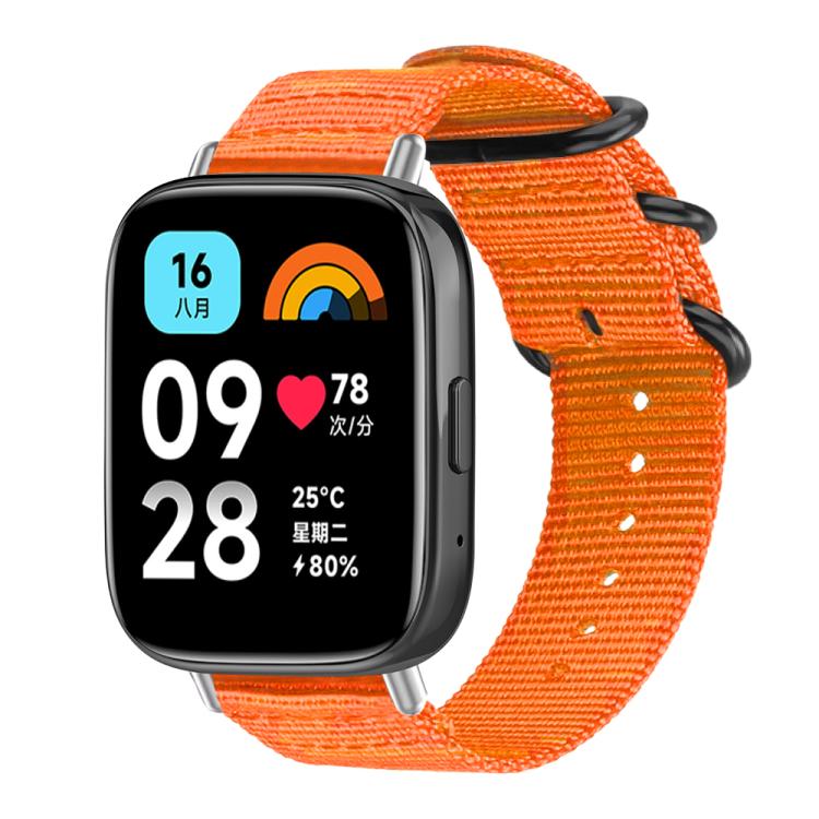 For Redmi Watch 3 Active / Watch 3 Lite xDfind Ring Buckle Nylon Canvas Watch Band
