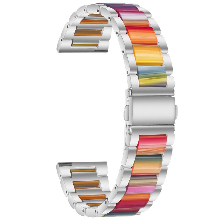 22mm xDfind Three Beads Metal Resin Watch Band