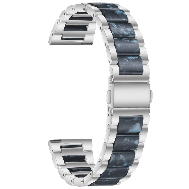 22mm xDfind Three Beads Metal Resin Watch Band
