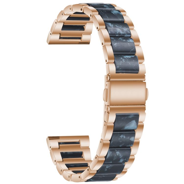22mm xDfind Three Beads Metal Resin Watch Band