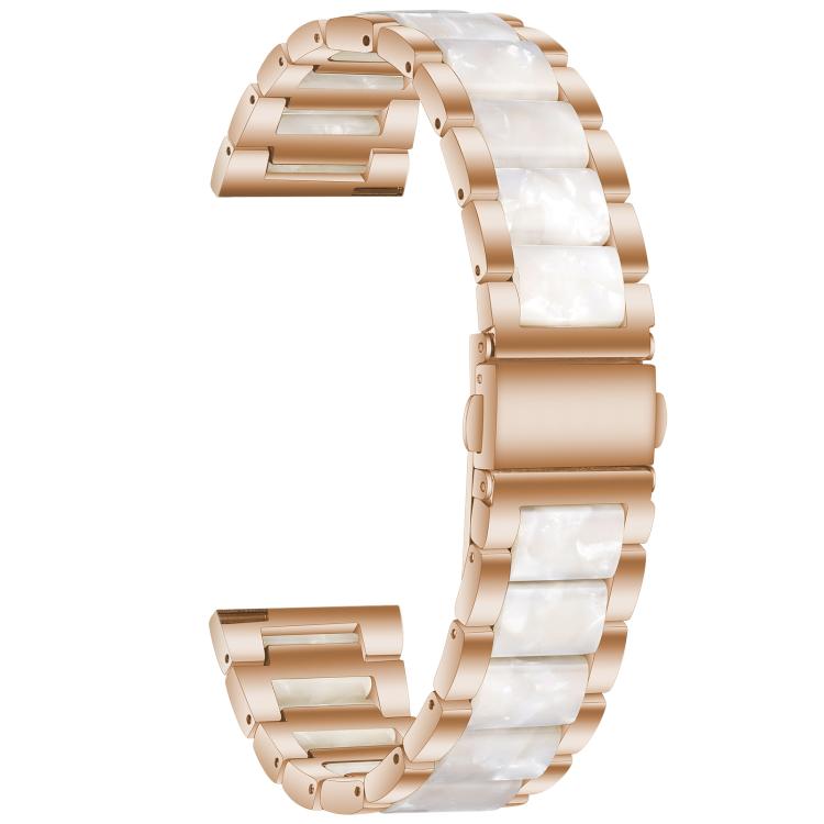 22mm xDfind Three Beads Metal Resin Watch Band