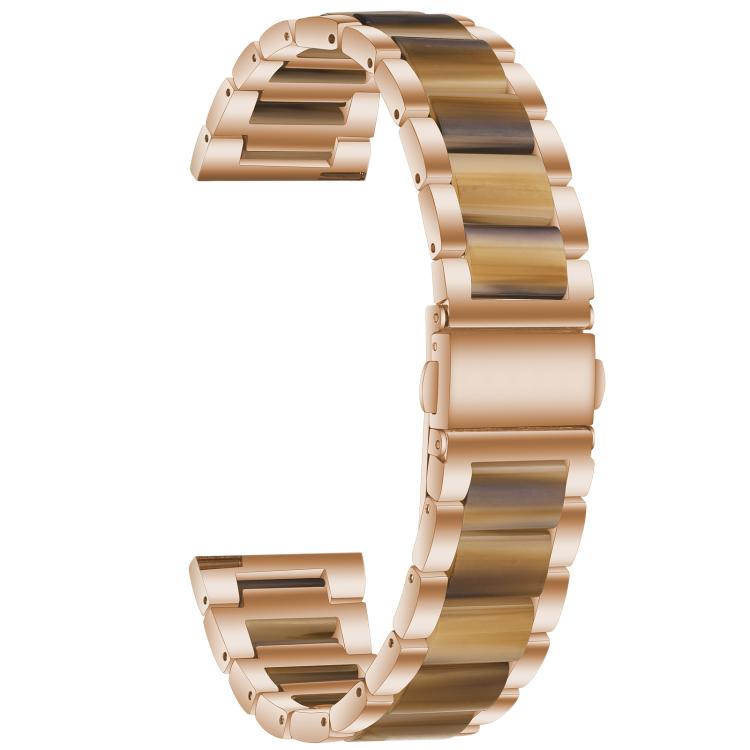 22mm xDfind Three Beads Metal Resin Watch Band