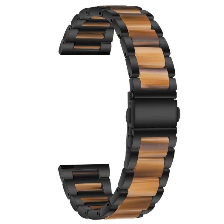 22mm xDfind Three Beads Metal Resin Watch Band