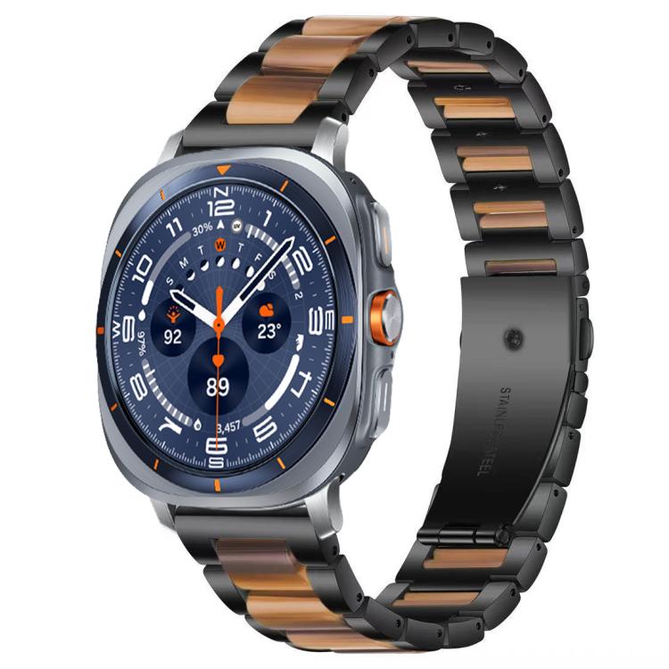 For Samsung Galaxy Watch Ultra/Ultra 2025 xDfind Three Beads Metal Resin Watch Band