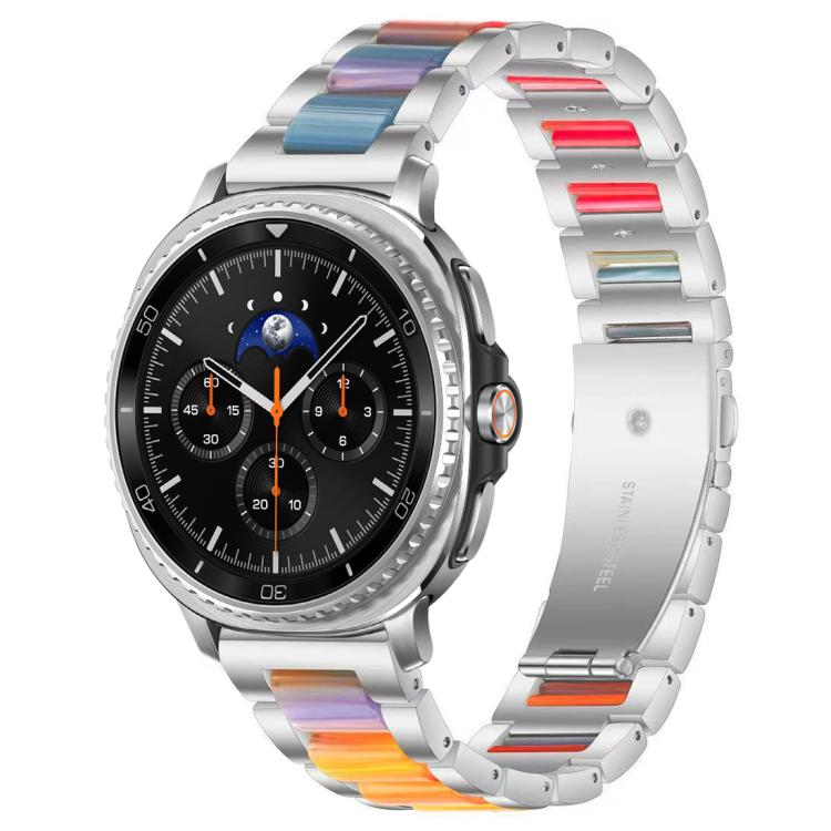 For Samsung Galaxy Watch8 / 8 Classic xDfind Three Beads Metal Resin Watch Band