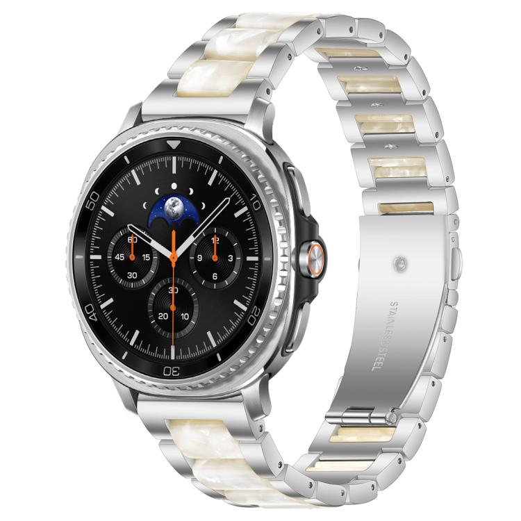 For Samsung Galaxy Watch8 / 8 Classic xDfind Three Beads Metal Resin Watch Band