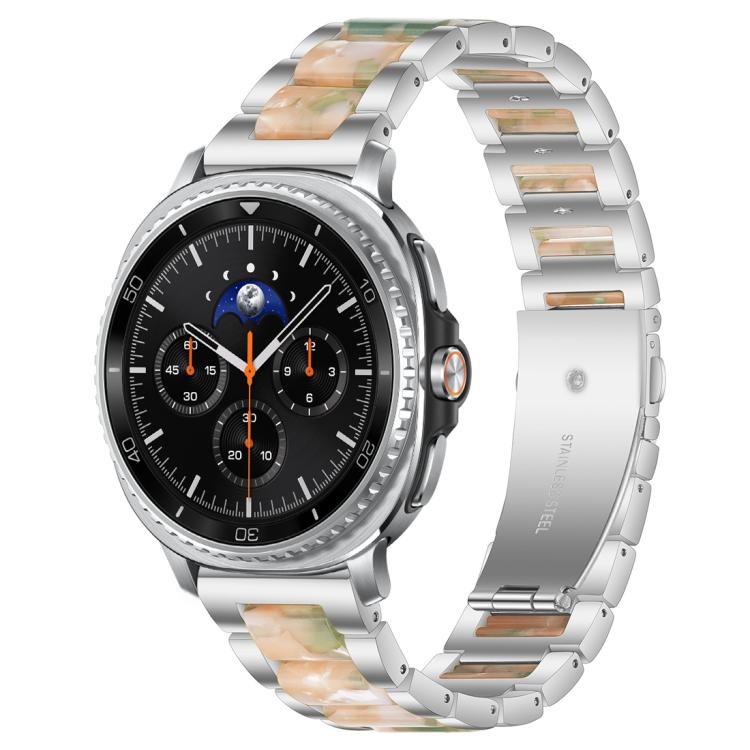 For Samsung Galaxy Watch8 / 8 Classic xDfind Three Beads Metal Resin Watch Band