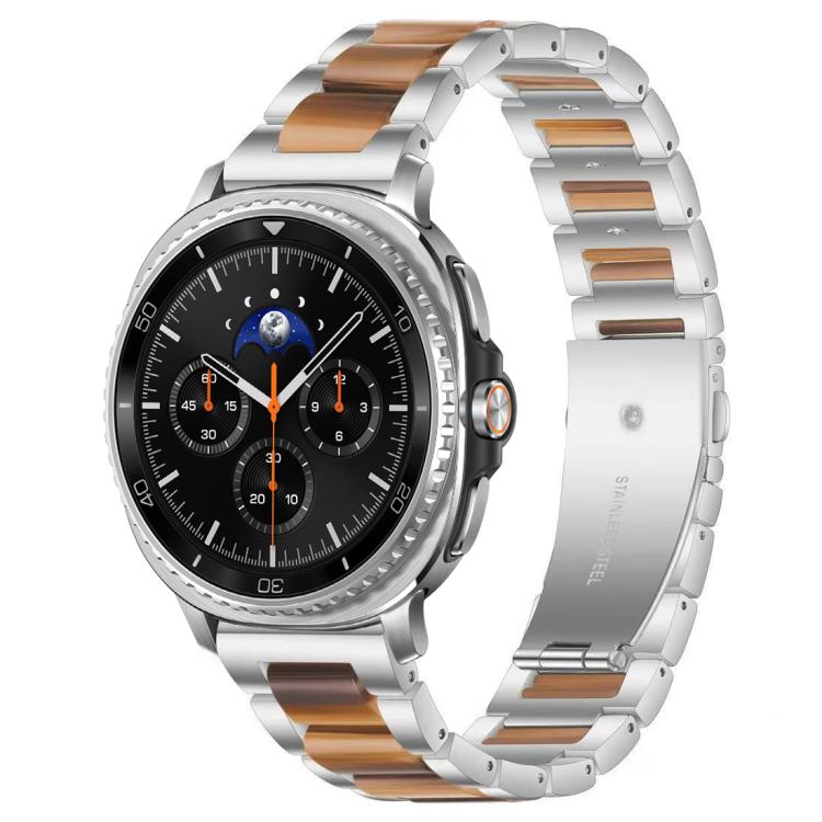 For Samsung Galaxy Watch8 / 8 Classic xDfind Three Beads Metal Resin Watch Band