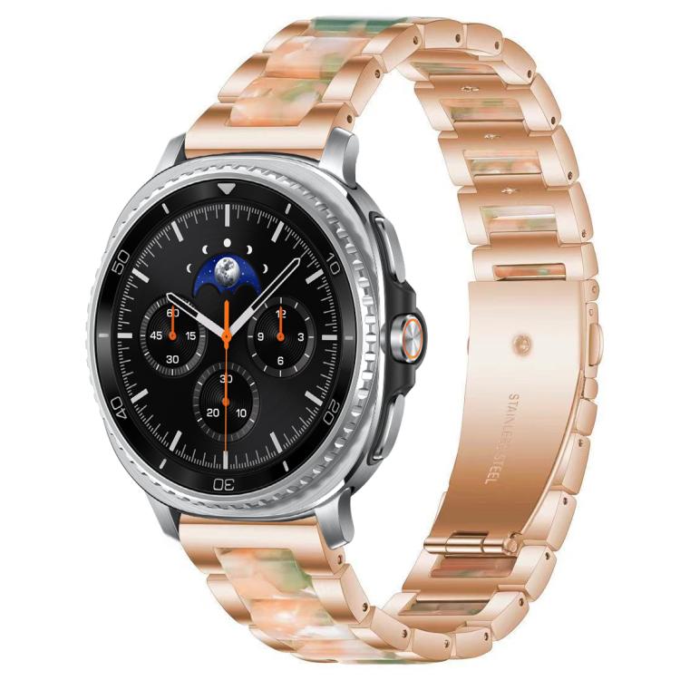 For Samsung Galaxy Watch8 / 8 Classic xDfind Three Beads Metal Resin Watch Band