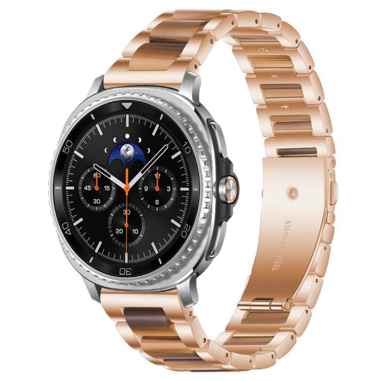 For Samsung Galaxy Watch8 / 8 Classic xDfind Three Beads Metal Resin Watch Band