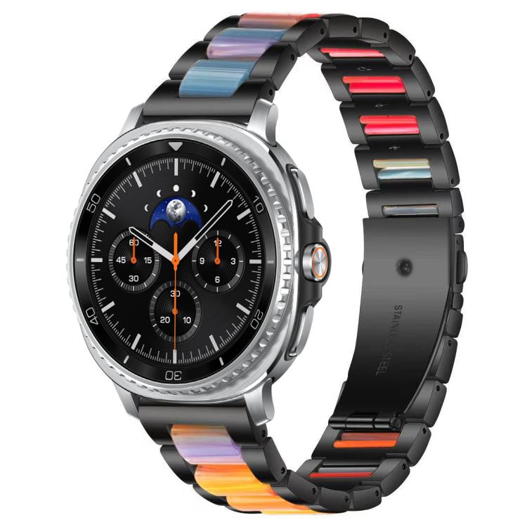 For Samsung Galaxy Watch8 / 8 Classic xDfind Three Beads Metal Resin Watch Band