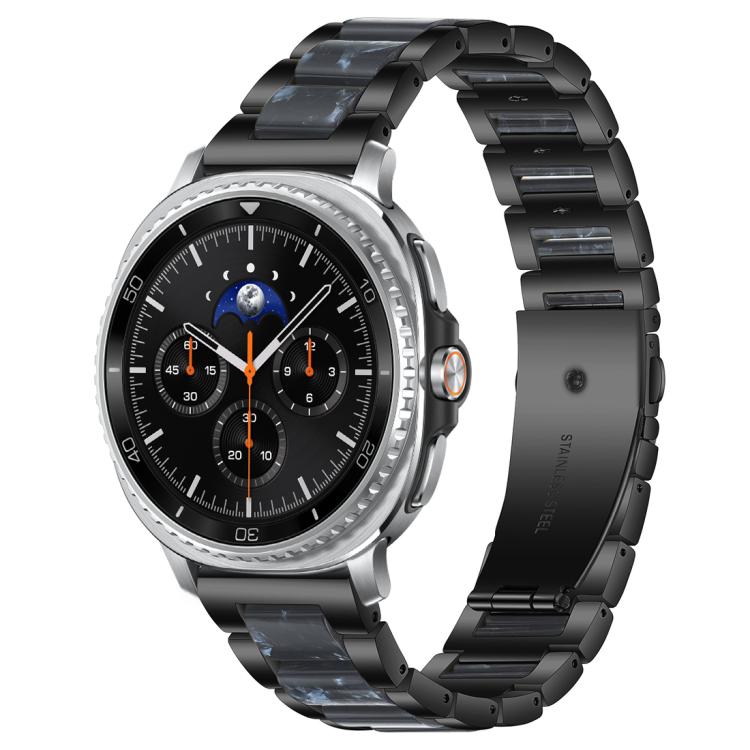 For Samsung Galaxy Watch8 / 8 Classic xDfind Three Beads Metal Resin Watch Band