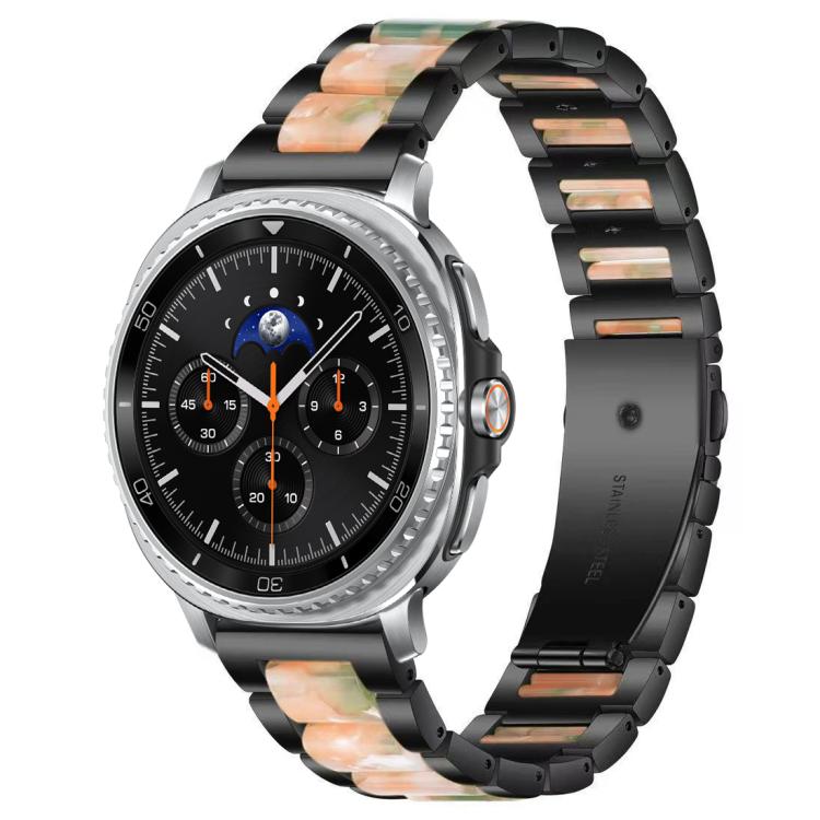 For Samsung Galaxy Watch8 / 8 Classic xDfind Three Beads Metal Resin Watch Band