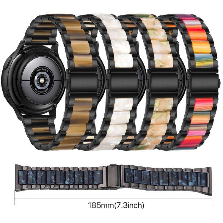 For Xiaomi Smart Band 10 / 9 / 8 xDfind Three Beads Metal Resin Watch Band