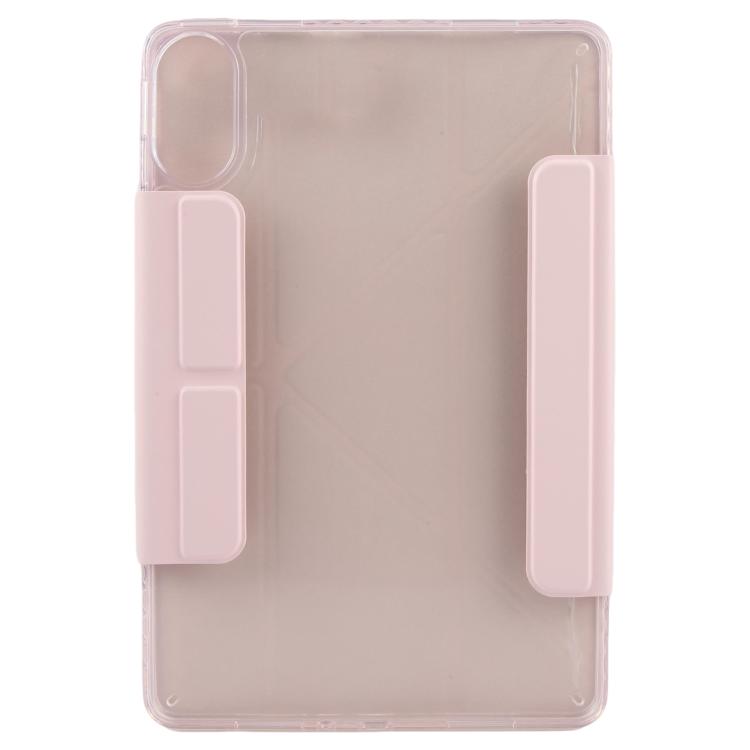 For Xiaomi Redmi Pad 2 2025 Magnetic Detachable Dual-Clasp Acrylic Deformation Leather Tablet Case
