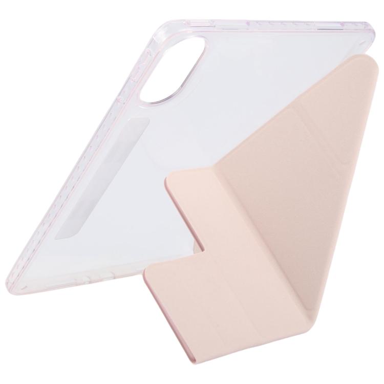 For Xiaomi Redmi Pad 2 2025 Magnetic Detachable Dual-Clasp Acrylic Deformation Leather Tablet Case