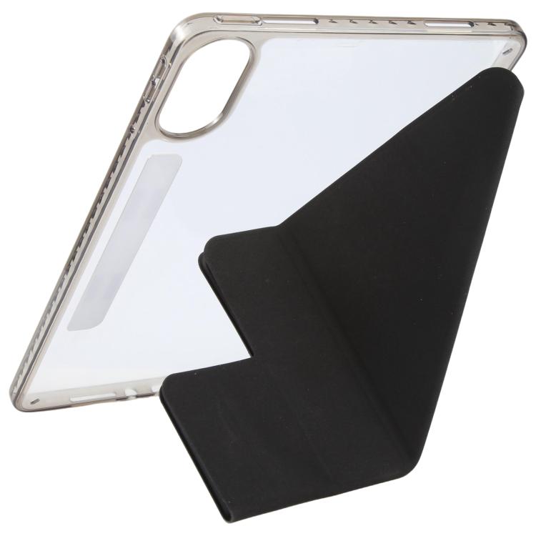 For Xiaomi Redmi Pad 2 2025 Magnetic Detachable Dual-Clasp Acrylic Deformation Leather Tablet Case