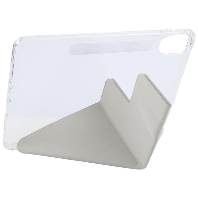 For Xiaomi Redmi Pad 2 2025 Magnetic Detachable Dual-Clasp Acrylic Deformation Leather Tablet Case