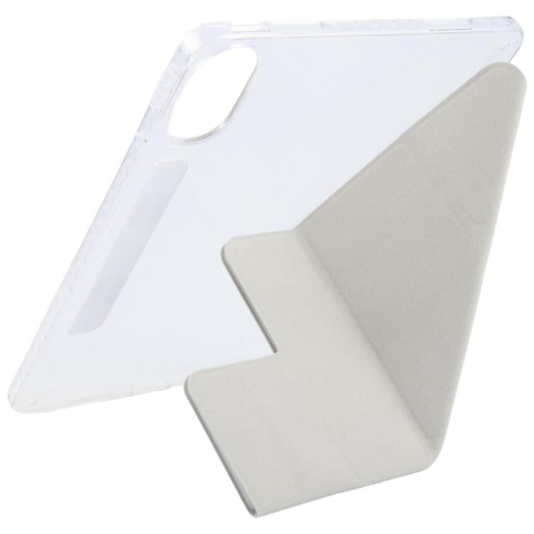 For Xiaomi Redmi Pad 2 2025 Magnetic Detachable Dual-Clasp Acrylic Deformation Leather Tablet Case