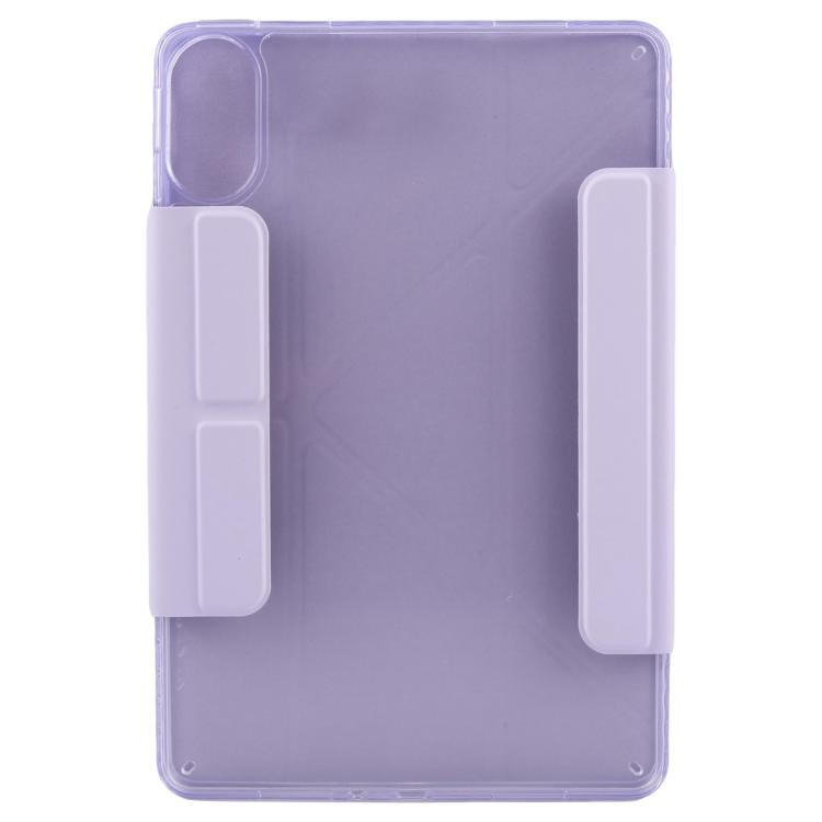 For Xiaomi Redmi Pad 2 2025 Magnetic Detachable Dual-Clasp Acrylic Deformation Leather Tablet Case