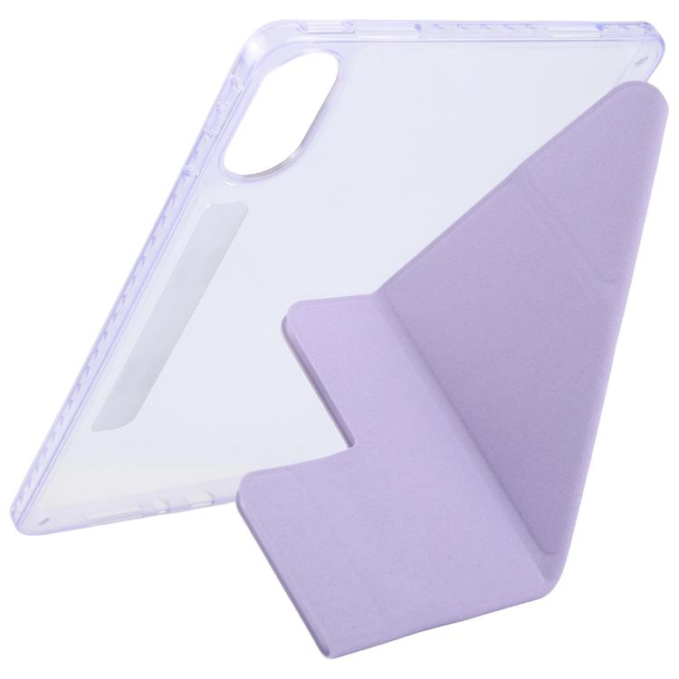 For Xiaomi Redmi Pad 2 2025 Magnetic Detachable Dual-Clasp Acrylic Deformation Leather Tablet Case