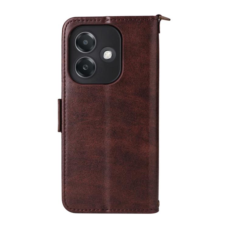 For OPPO A3x 5G India / A3 / A3x / A40 4G Multi-card Slots Crossbody Cowhide Leather Phone Case