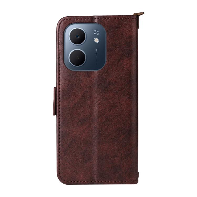 For OPPO A5x 5G / 4G Multi-card Slots Crossbody Cowhide Leather Phone Case