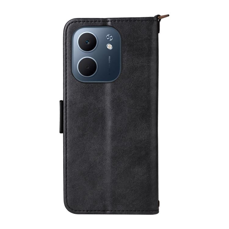 For OPPO A5x 5G / 4G Multi-card Slots Crossbody Cowhide Leather Phone Case