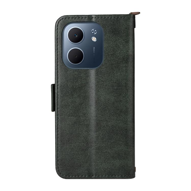For OPPO A5x 5G / 4G Multi-card Slots Crossbody Cowhide Leather Phone Case