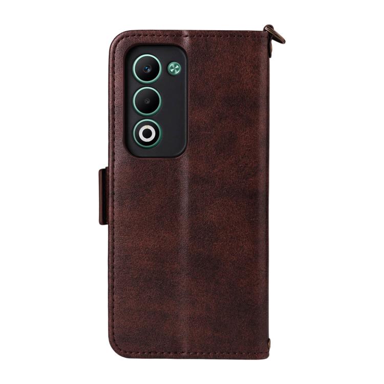 For OPPO A5 5G / 4G Global Multi-card Slots Crossbody Cowhide Leather Phone Case