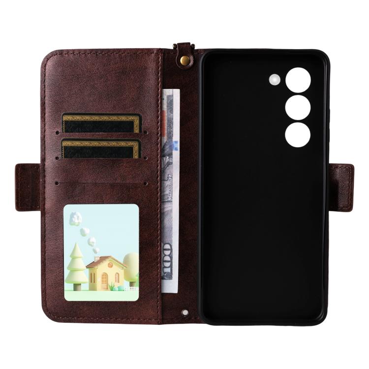 For OPPO A5 5G / 4G Global Multi-card Slots Crossbody Cowhide Leather Phone Case
