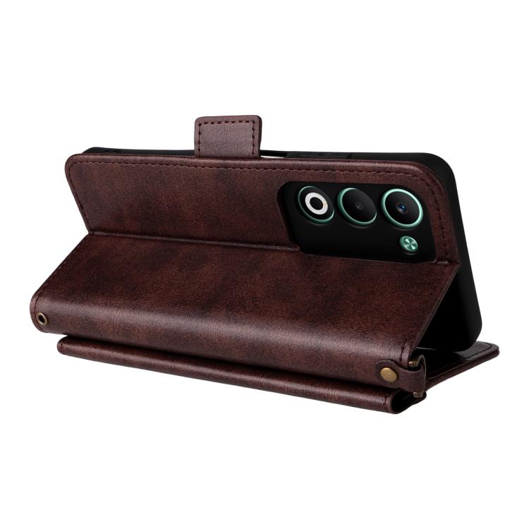 For OPPO A5 5G / 4G Global Multi-card Slots Crossbody Cowhide Leather Phone Case