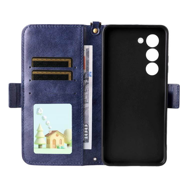 For OPPO A5 5G / 4G Global Multi-card Slots Crossbody Cowhide Leather Phone Case