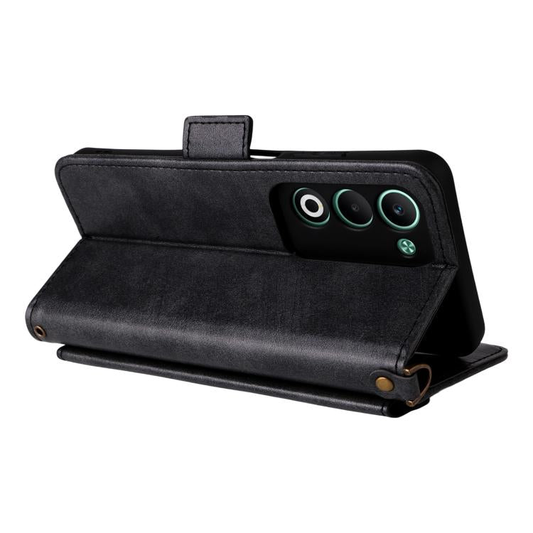 For OPPO A5 5G / 4G Global Multi-card Slots Crossbody Cowhide Leather Phone Case
