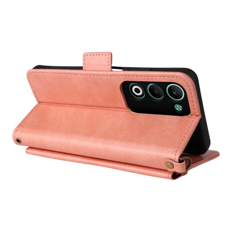For OPPO A5 5G / 4G Global Multi-card Slots Crossbody Cowhide Leather Phone Case