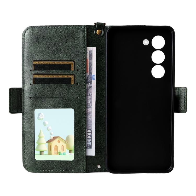 For OPPO A5 5G / 4G Global Multi-card Slots Crossbody Cowhide Leather Phone Case