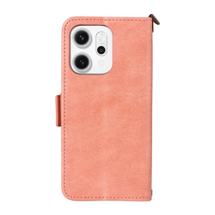 For OPPO Reno14 Pro 5G Multi-card Slots Crossbody Cowhide Leather Phone Case