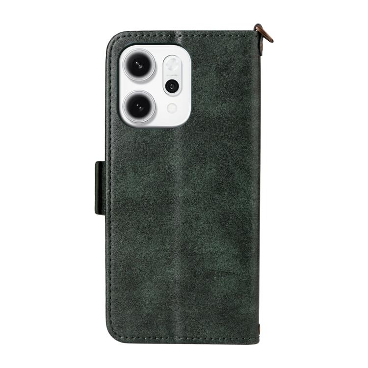 For OPPO Reno14 Pro 5G Multi-card Slots Crossbody Cowhide Leather Phone Case