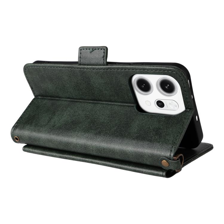 For OPPO Reno14 Pro 5G Multi-card Slots Crossbody Cowhide Leather Phone Case