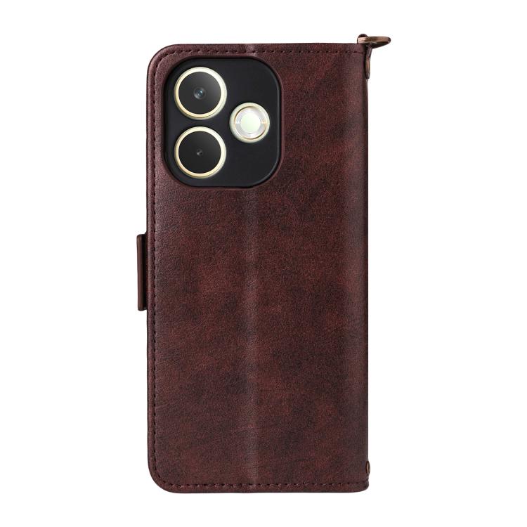 For OPPO A5 Pro 5G / 4G Global Multi-card Slots Crossbody Cowhide Leather Phone Case