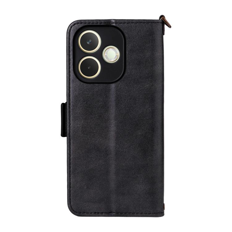 For OPPO A5 Pro 5G / 4G Global Multi-card Slots Crossbody Cowhide Leather Phone Case