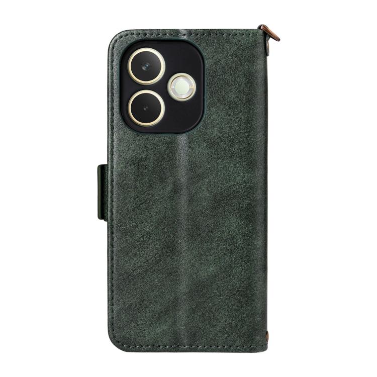 For OPPO A5 Pro 5G / 4G Global Multi-card Slots Crossbody Cowhide Leather Phone Case