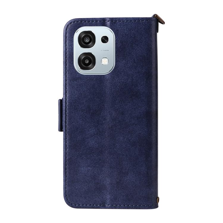 For OPPO A6 Pro Global Multi-card Slots Crossbody Cowhide Leather Phone Case