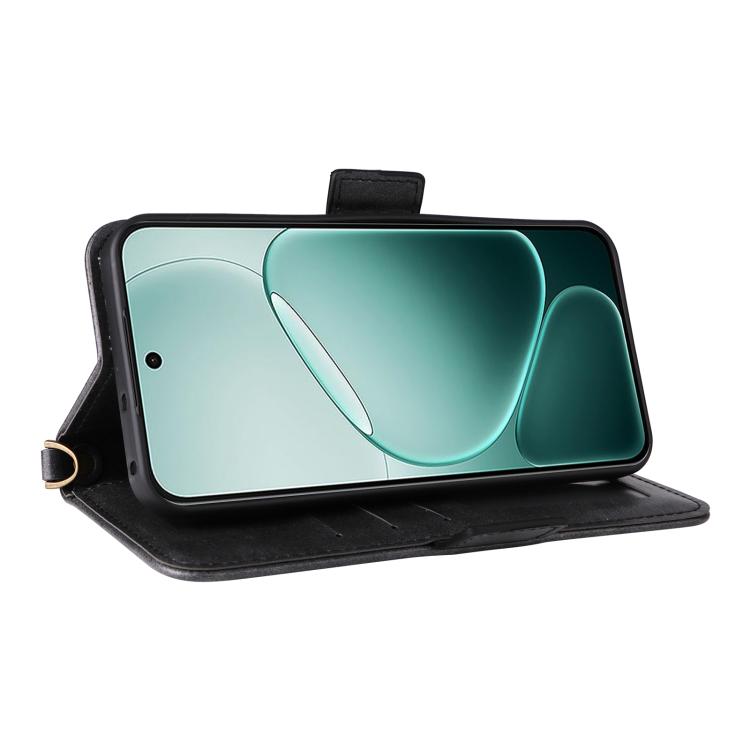 For OPPO A6 Pro Global Multi-card Slots Crossbody Cowhide Leather Phone Case