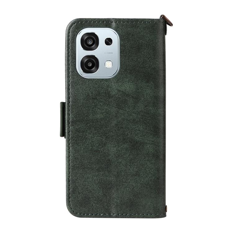For OPPO A6 Pro Global Multi-card Slots Crossbody Cowhide Leather Phone Case