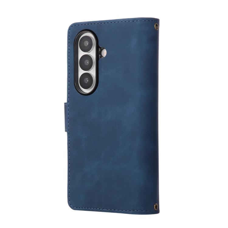 For Samsung Galaxy Z Fold7 5G Multifunctional Frosted Zipper Wallet Leather Phone Case